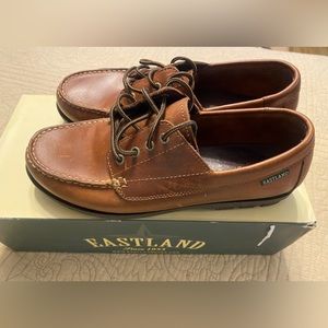 Women’s all leather Eastland lace tie loafers Size 11. New in box. Never worn.